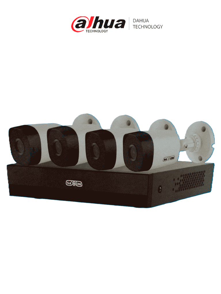 SAXXON SUA-KIT/XVR1E04-I/4-B10P-0280B - Kit de 4 Canales HDCVI/ Cámaras B10P de 1MP 720P/ Lente de 2.8mm Con Apertura de Hasta 100°/ Grabador de 4 Canales con Detección de Movimiento Inteligente/ Entradas y Salidas de Audio/ SAXXON SUA-KIT/XVR1E04-I/4-B10P-0280B - Kit de 4 Canales HDCVI/ Cámaras B10P de 1MP 720P/ Lente de 2.8mm Con Apertura de Hasta 100°/ Grabador de 4 Canales con Detección de Movimiento Inteligente/ Entradas y Salidas de Audio/